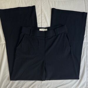 Women's Navy Wide Leg Pants Comfy Trousers